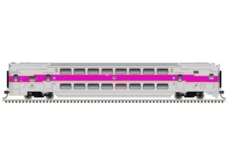 N Scale Atlas MULTI-LEVEL COMMUTER CAB CAR MBTA #1803 T Boston Commuter Train
