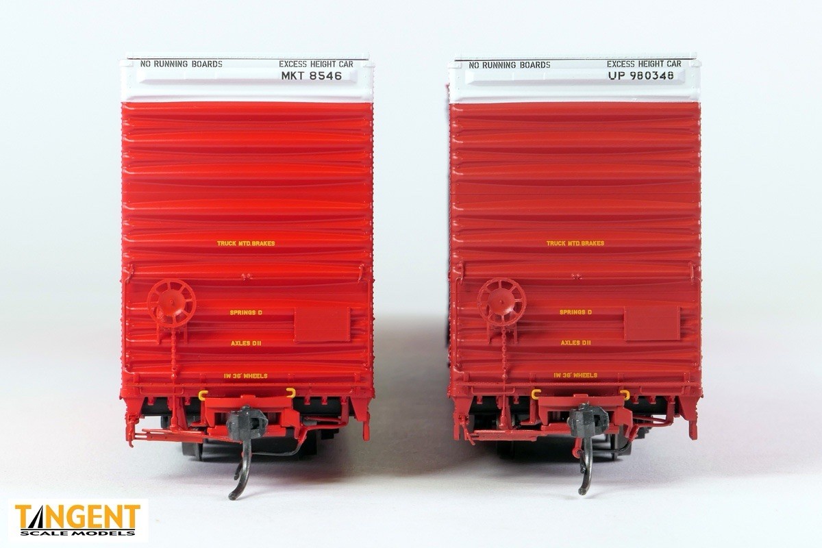 TANGENT HO Greenville 86′ Double Plug Door Box Car 25067 UP ex MKT 1984 Red
