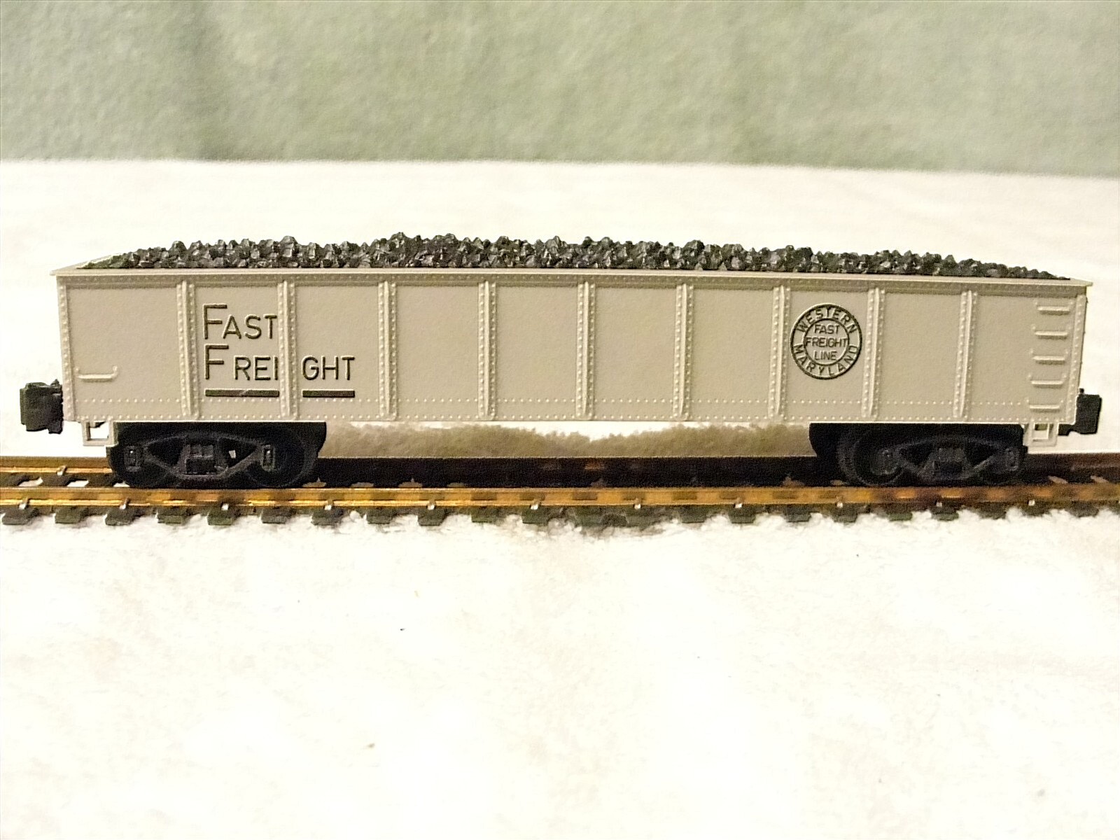 Western Maryland-Fast Freight – Gondola Car w/ Load (Marx-Hong Kong, HO), Nice!