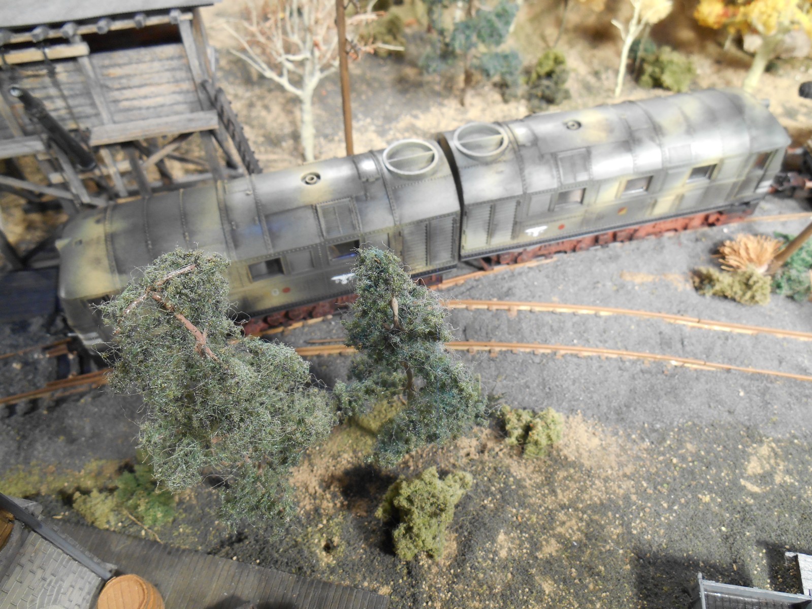 HO Roco Minitanks Artitec 7th Panzer LEOPOLD Artillery Train 5 Cars with Engine