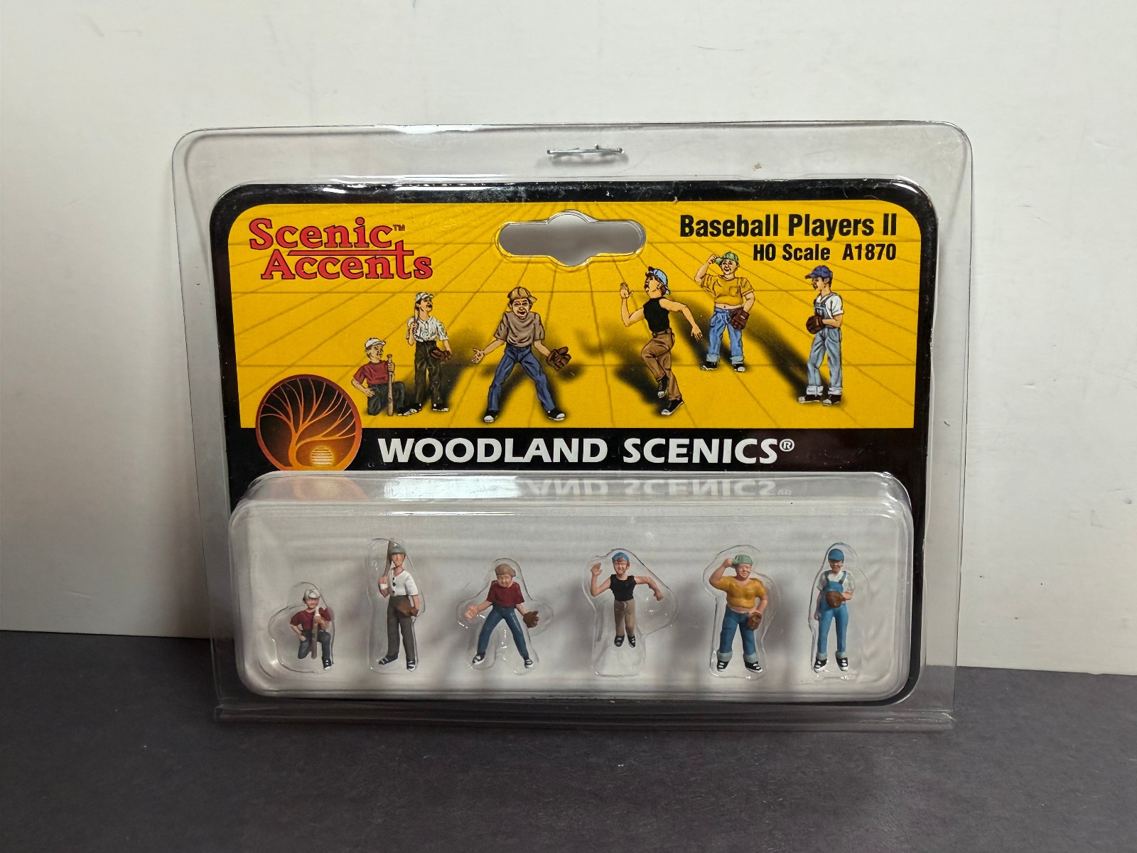 Scenic Accents Woodland Scenics BASEBALL PLAYERS II A1870 HO Scale Train Figure