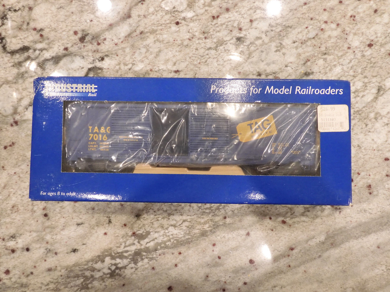 Industrial Rail IDM 1103 TAG Route Boxcar – O Gauge – NIB