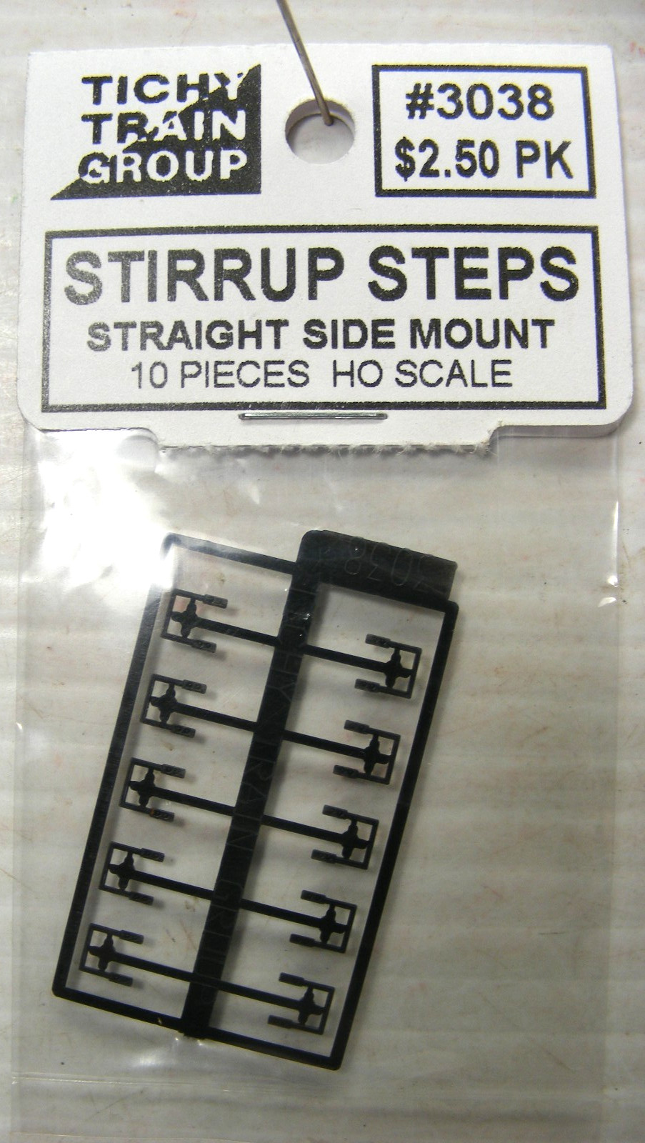 Tichy Group #3038 Side Mounted Stirup Steps for Freight Cars HO Scale