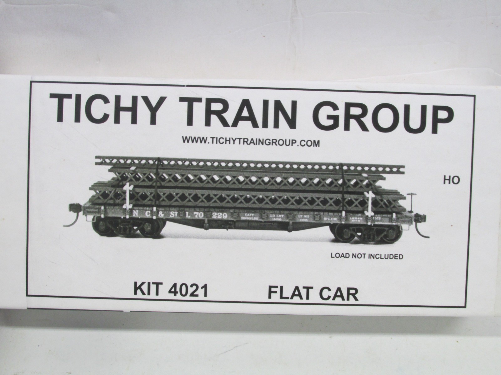 TICHY TRAIN GROUP # 4021 ~ FLAT CAR ~ KIT ~ HO SCALE~NO LOAD
