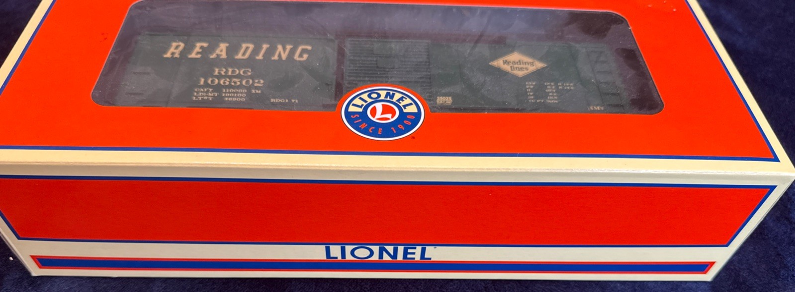 Lionel 6-25025 O Gauge Reading Boxcar Green
