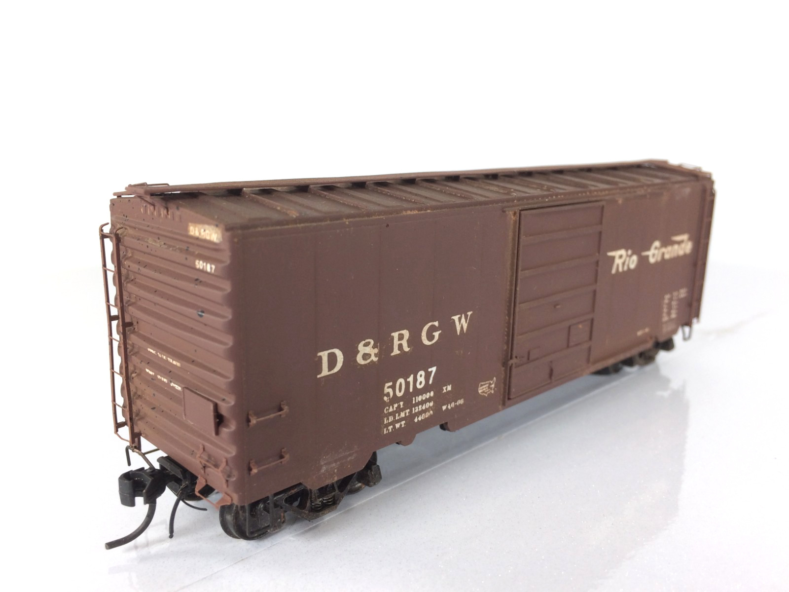 Kadee HO 5200 D&RGW #50187 40′ 8′ PS-1 Standard Boxcar 6 Panel Superior [Custom]