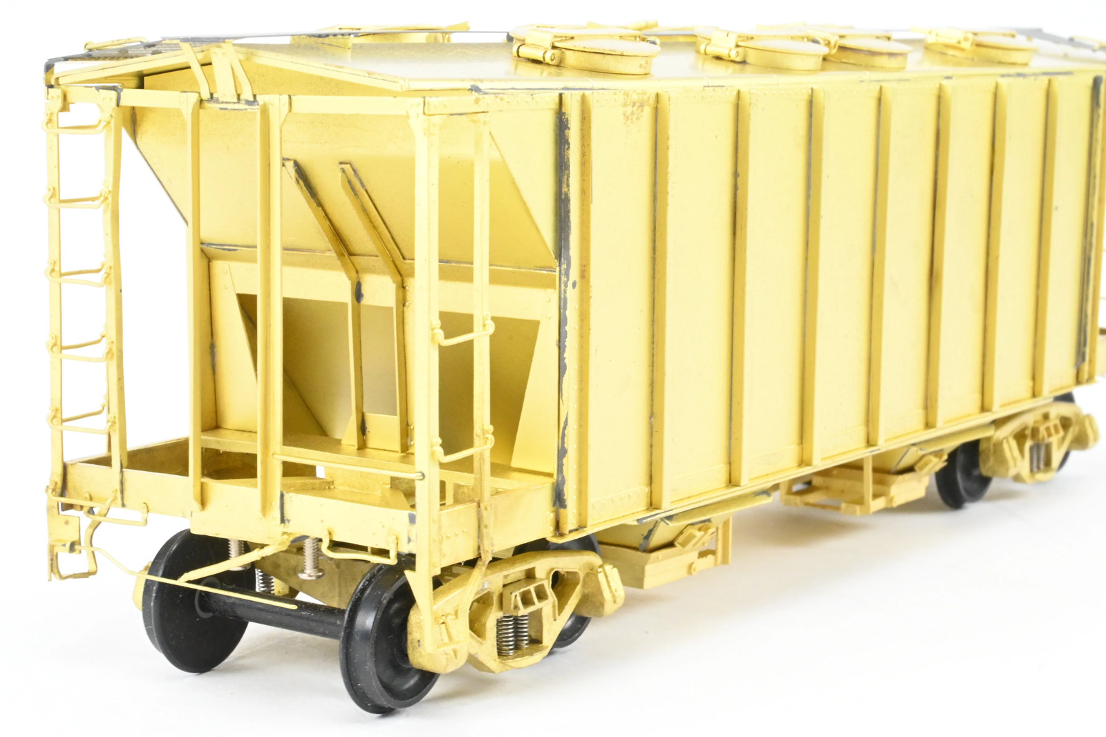 O Pecos River Brass ACF 34′ Covered Hopper Closed Sides/Round Hatches Rebuilt