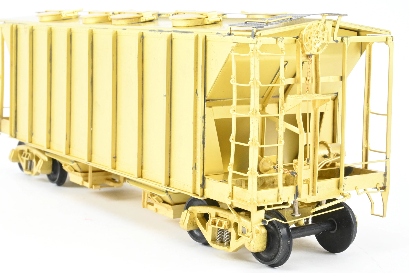 O Pecos River Brass ACF 34′ Covered Hopper Closed Sides/Round Hatches Rebuilt