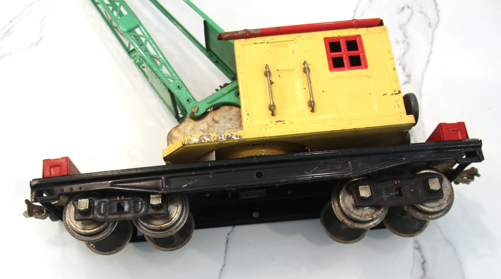 LIONEL 219 WORK CRANE Standard Gauge – Yellow Crane Car 1930-1939