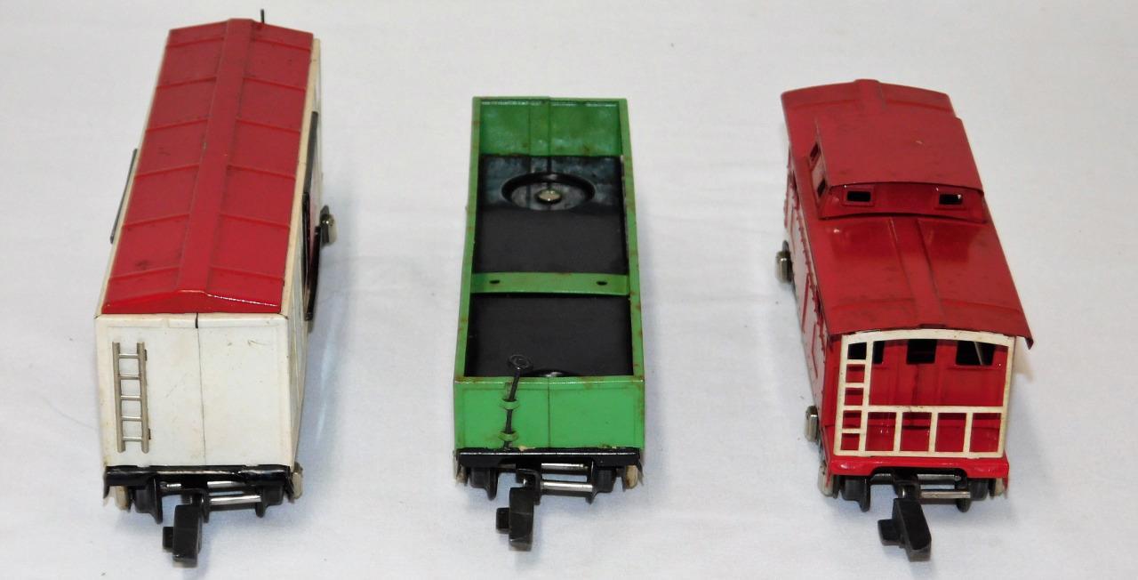 PREWAR American Flyer Freight Set THREE CARS O Gauge Link 476 478 484 BOXED Shel