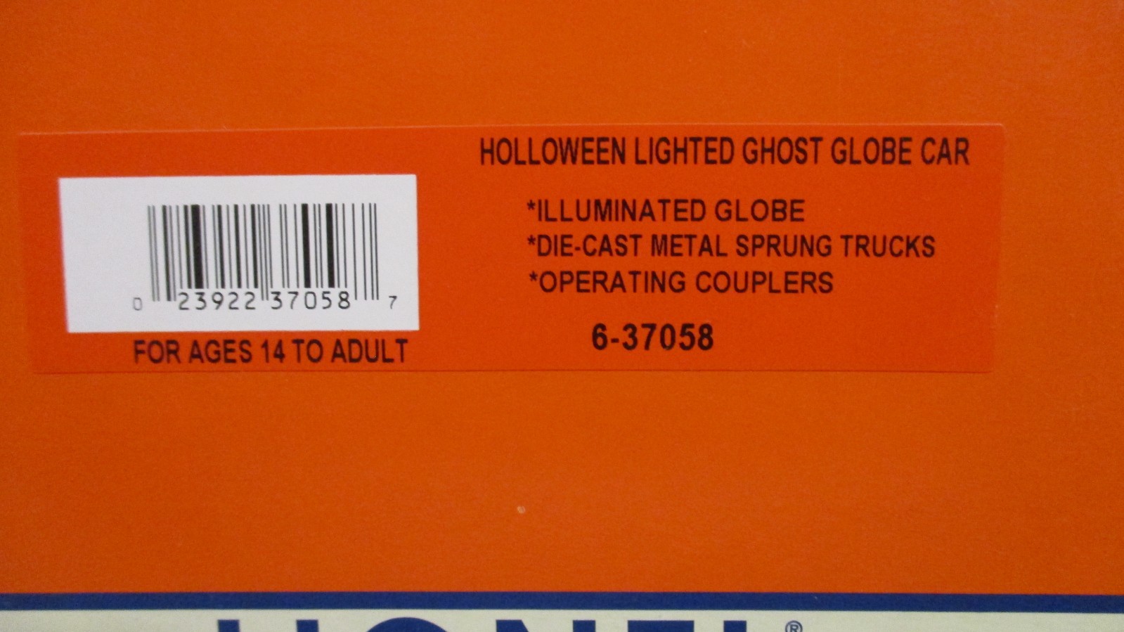 Lionel 37058 Halloween Illum. Ghost Globe Car w/ “Spooky Sounds” O/027 ga. 2012