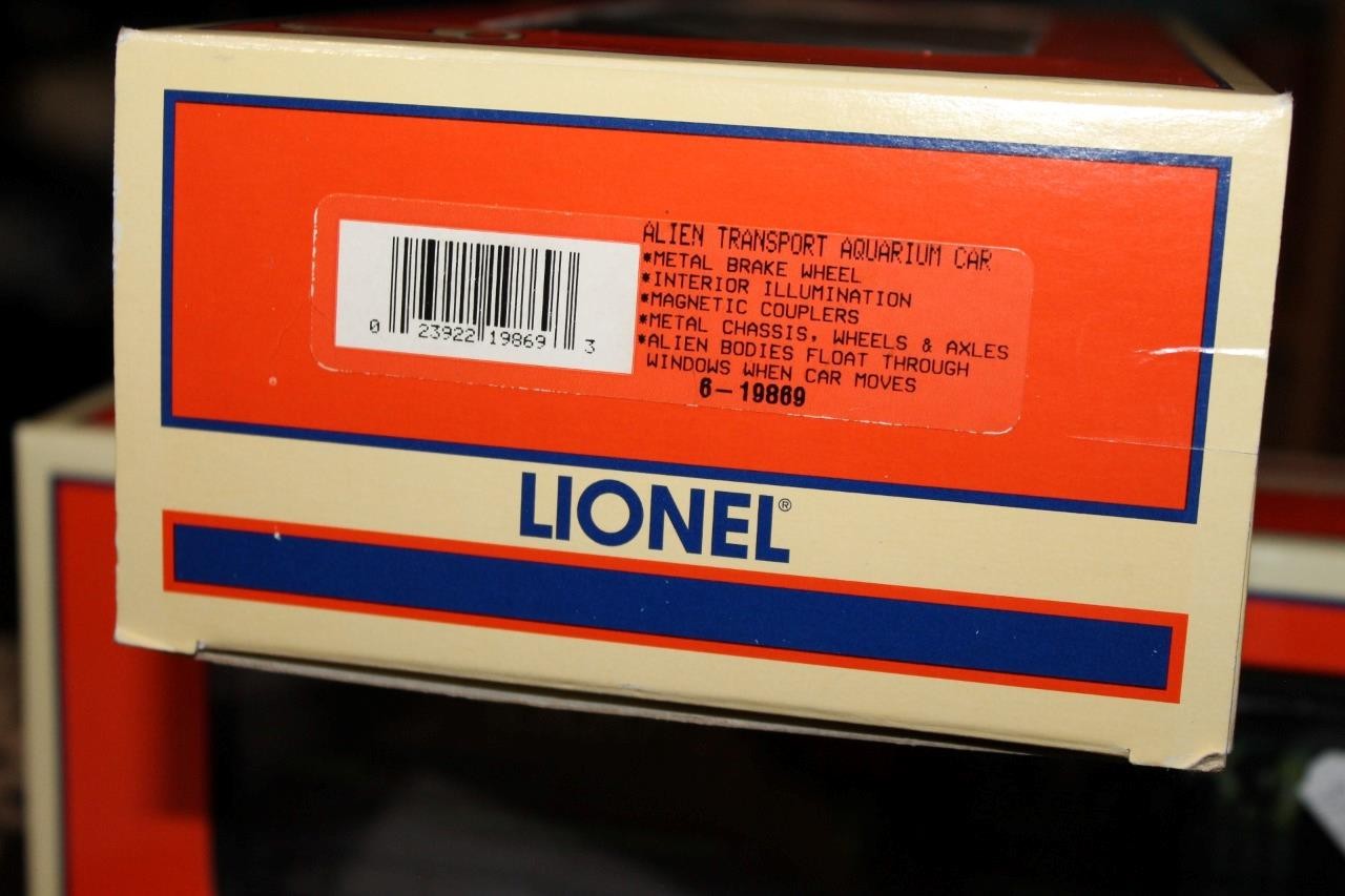 Lionel 6-19869 Alien Transport Aquarium Car Freight New in Box