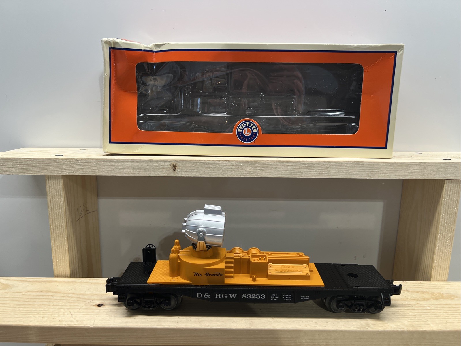 Lionel 6-83253 O Gauge Rio Grande Searchlight Car New