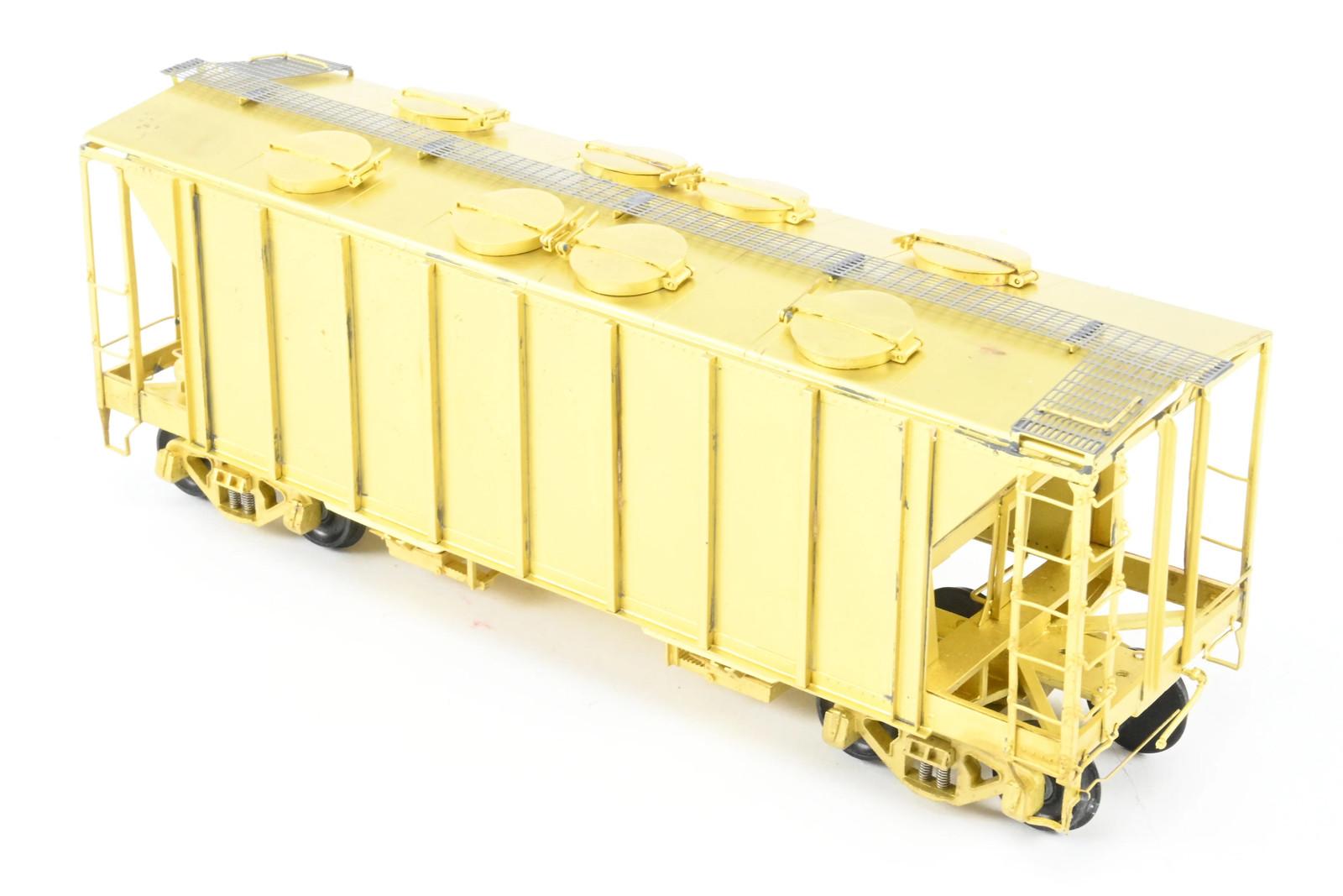 O Pecos River Brass ACF 34′ Covered Hopper Closed Sides/Round Hatches Rebuilt