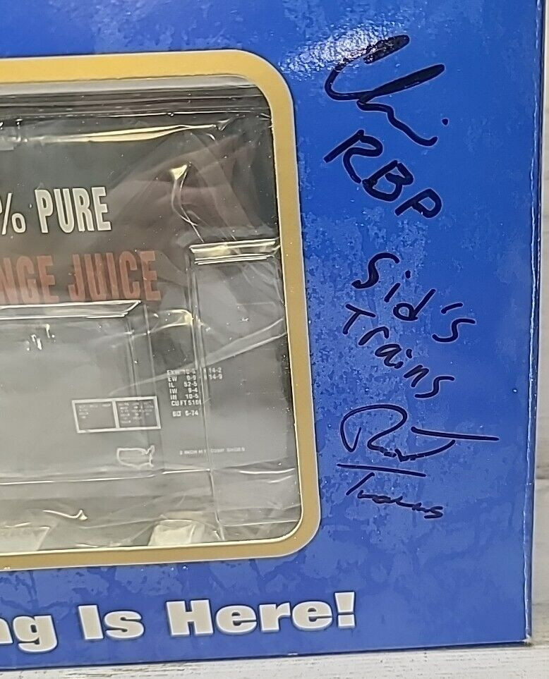 Atlas Evans 53 Double Plug Door Box Car Tropicana O Gauge 1/48 Scale Autographed