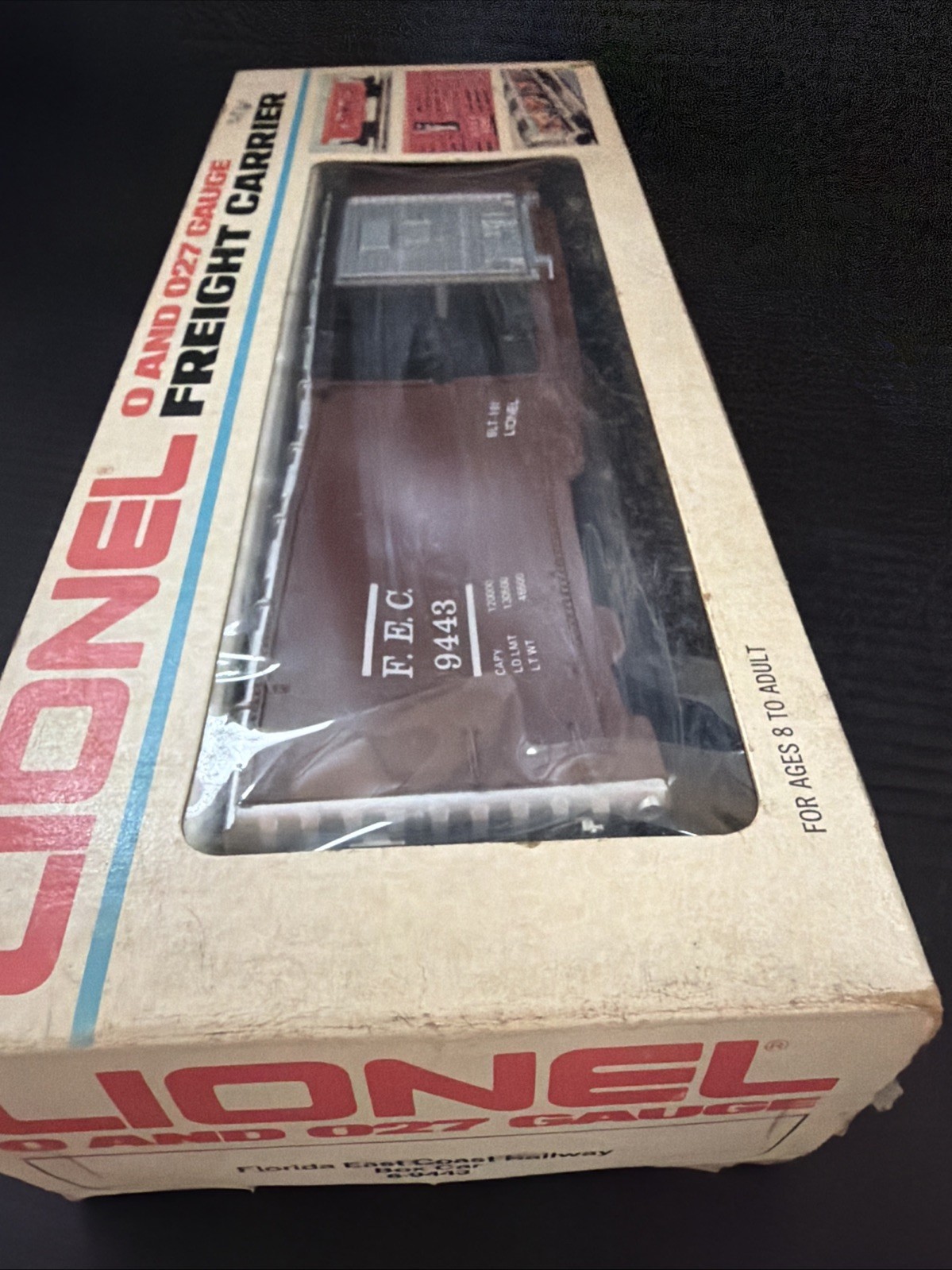 Lionel East Coast Railway Box Car 6-9443 Box Car As Is