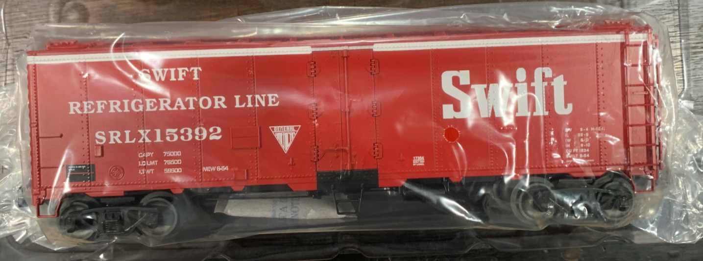 Lionel 6-17354 Swift Steel-Sided Reefer #15392 O Scale 1/48, NOS