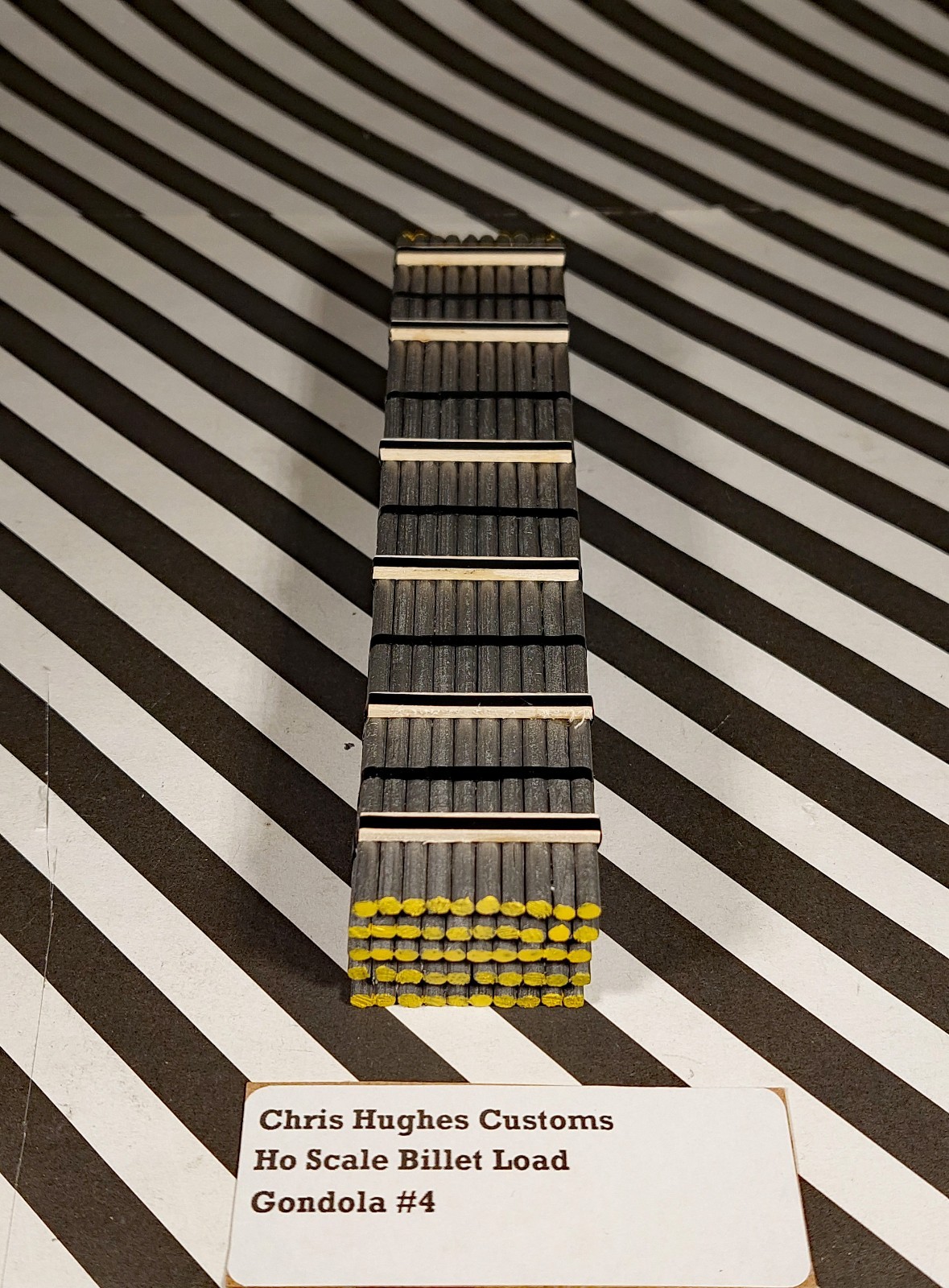 HO Scale Gondola- Aluminum Billet Load #4