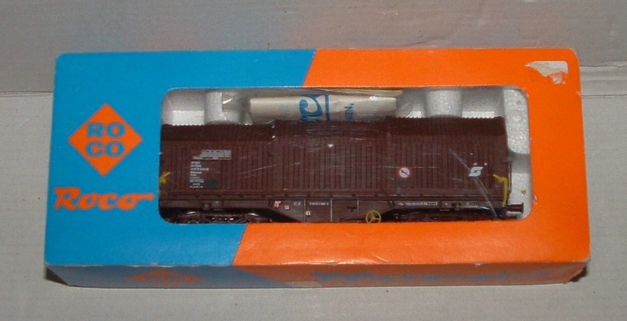 Roco 4395A Telescopic Hood Wagon Shimms ÖBB 476 8 000-9 H0 #X-99-6