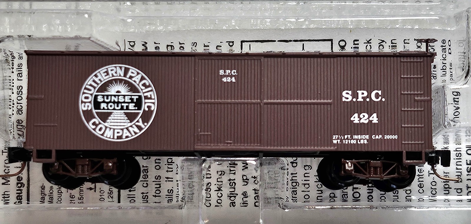 MT Nn3 #80000020 box car SOUTHERN PACIFIC ” Sunset Route”, excellent condition!