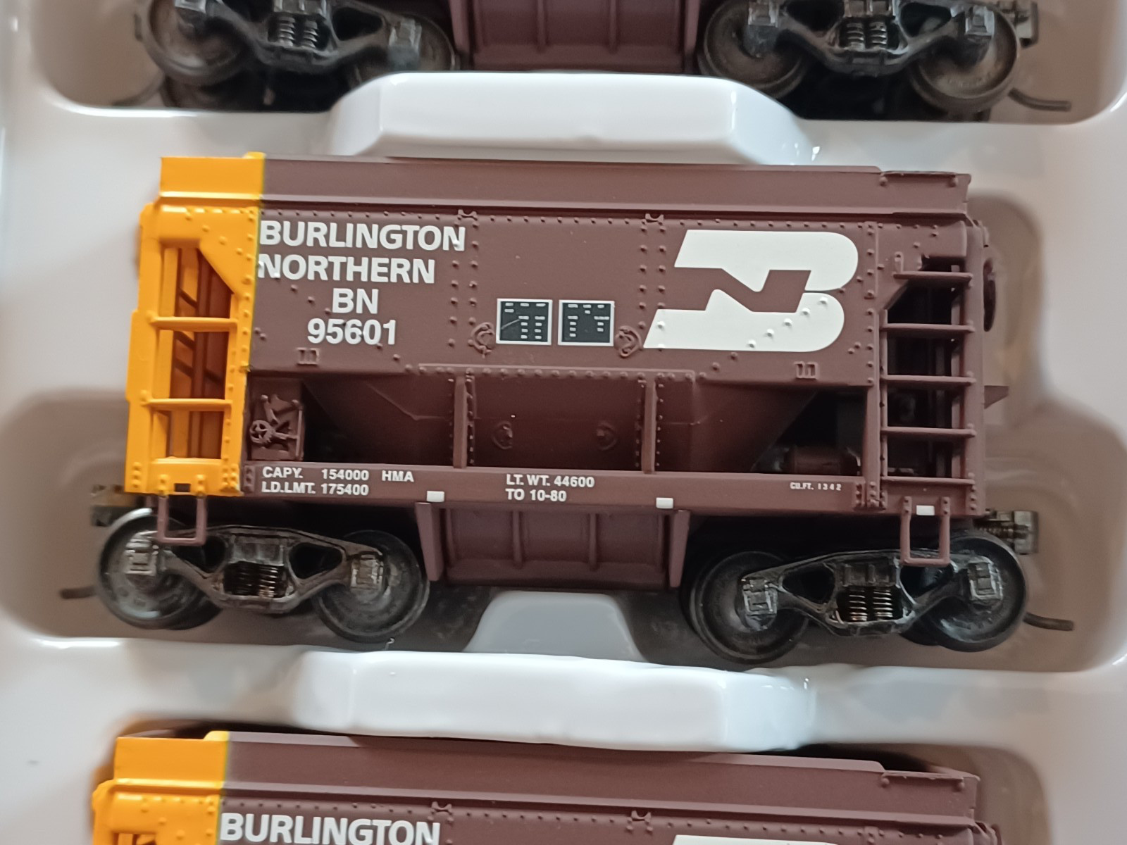 WALTHERS-GOLD LINE-HO-ORE CAR-TACONITE VERSION-12PK-BURLINGTON NORTHERN #2