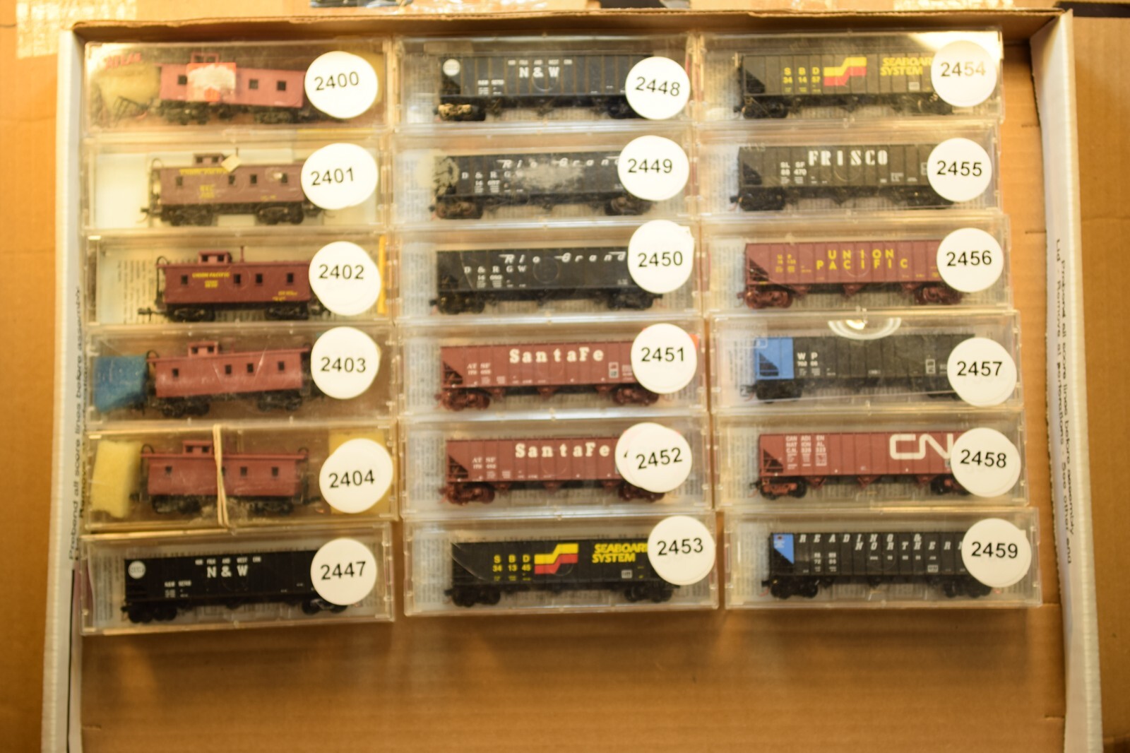 Micro-Trains CABOOSE 100T 3 BAY HOPPER UP NW RG SF CN WP ATSF sold individually