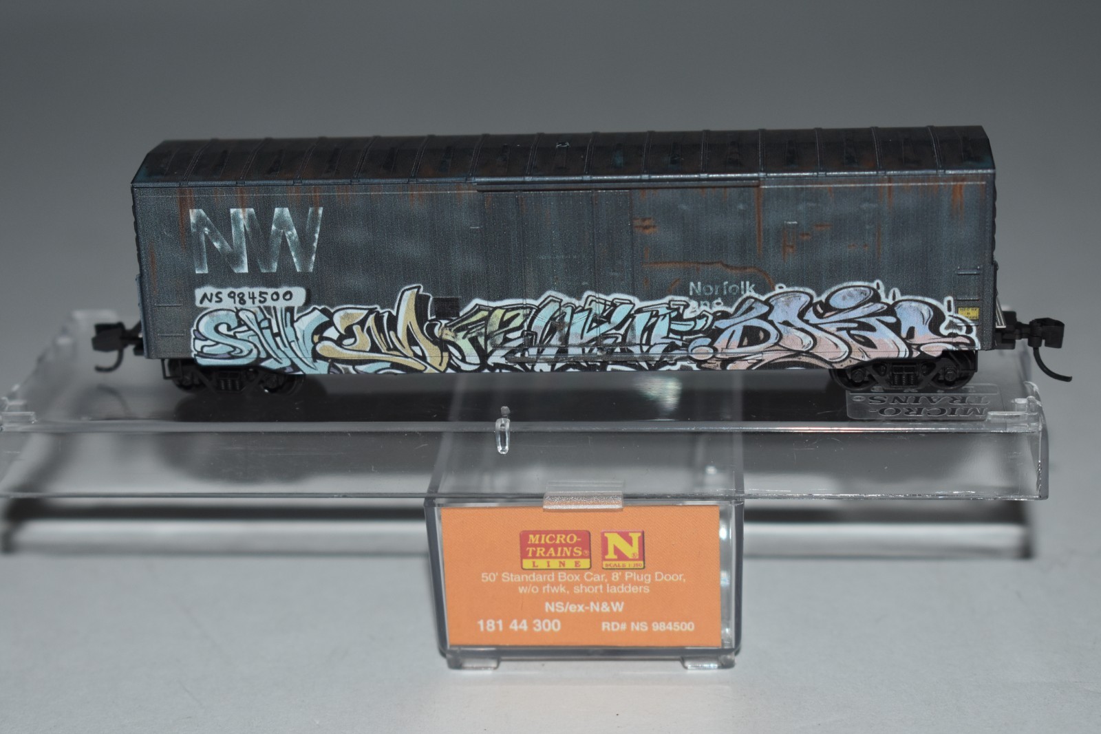 N Scale MTL 18144300 Norfolk Southern 50′ Single Door Boxcar Graffiti C58248
