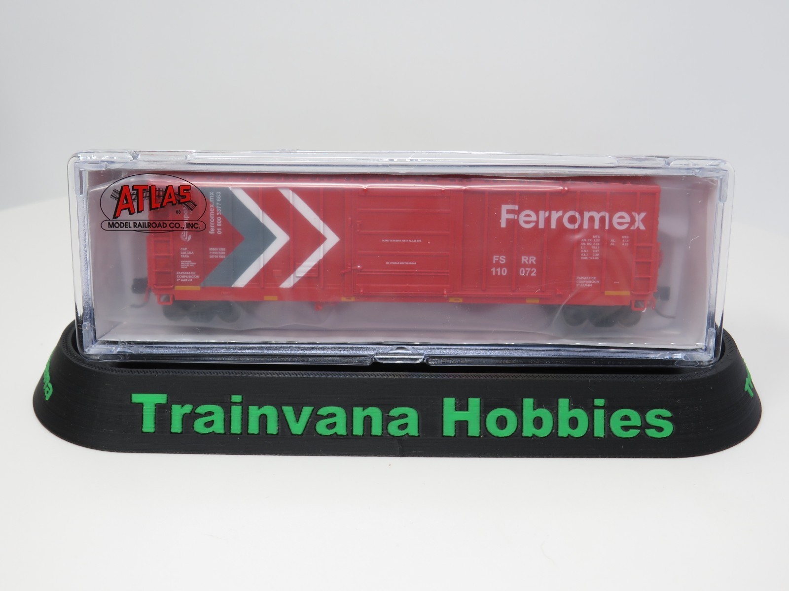 Atlas N 50007135 Ferromex FSRR #110072 CNCF 5000 50′ Boxcar Freight Car