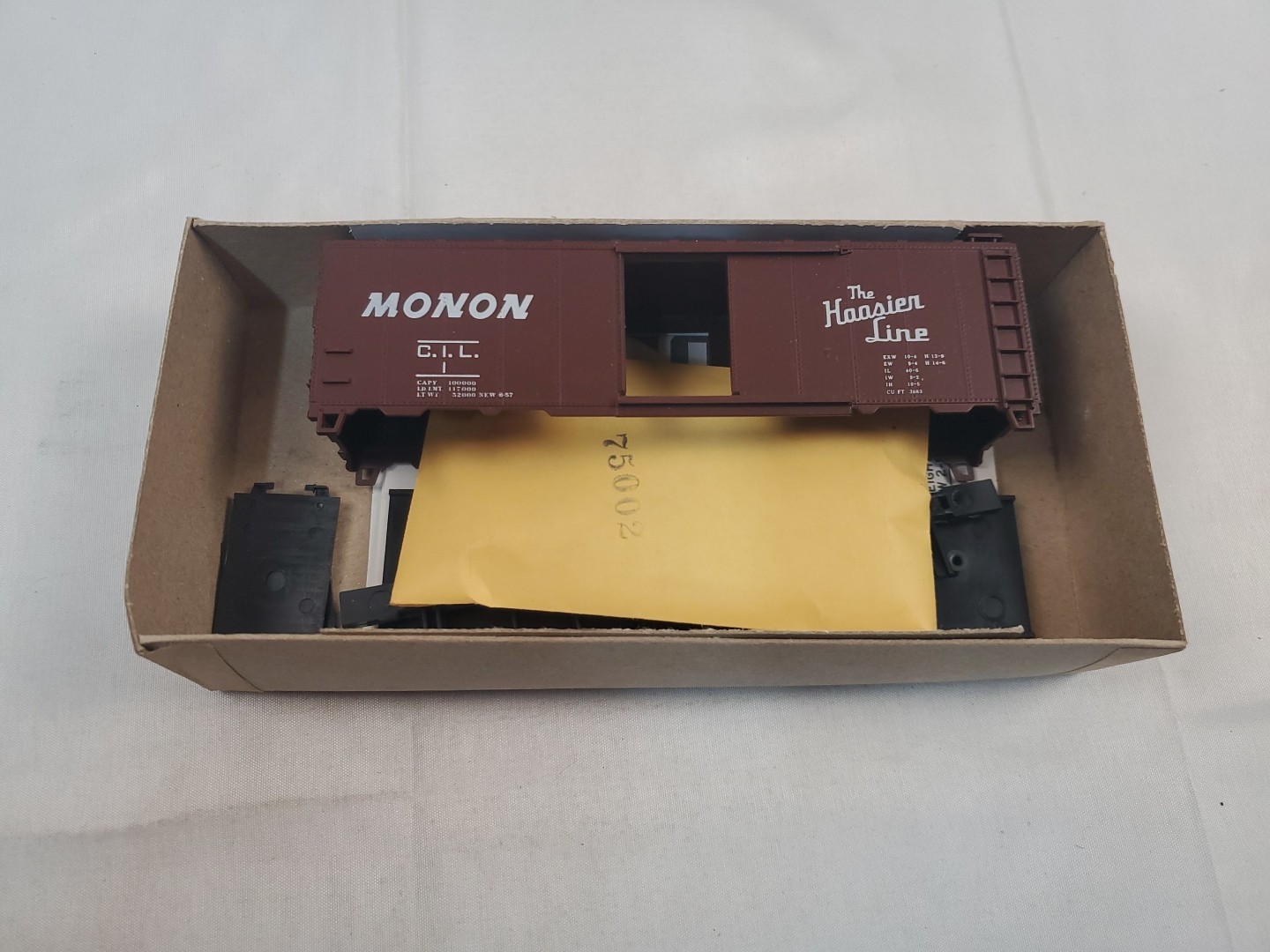 Ho Scale Athearn Monon Hoosier Line 40′ Box Car C.I.L. 1 Blue Box