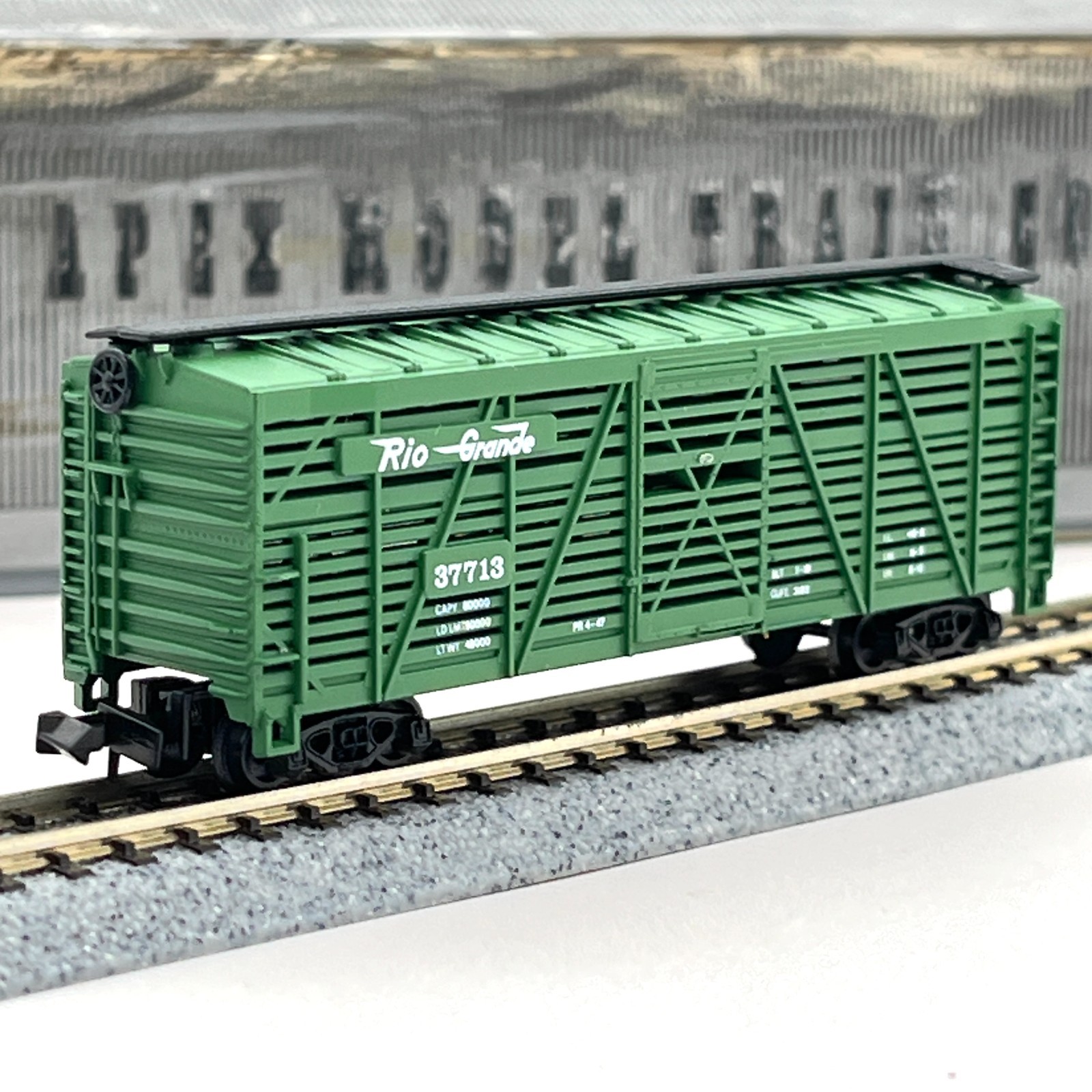 Model Power N Scale 3449 Rio Grande Stock Cattle Livestock Car 37713