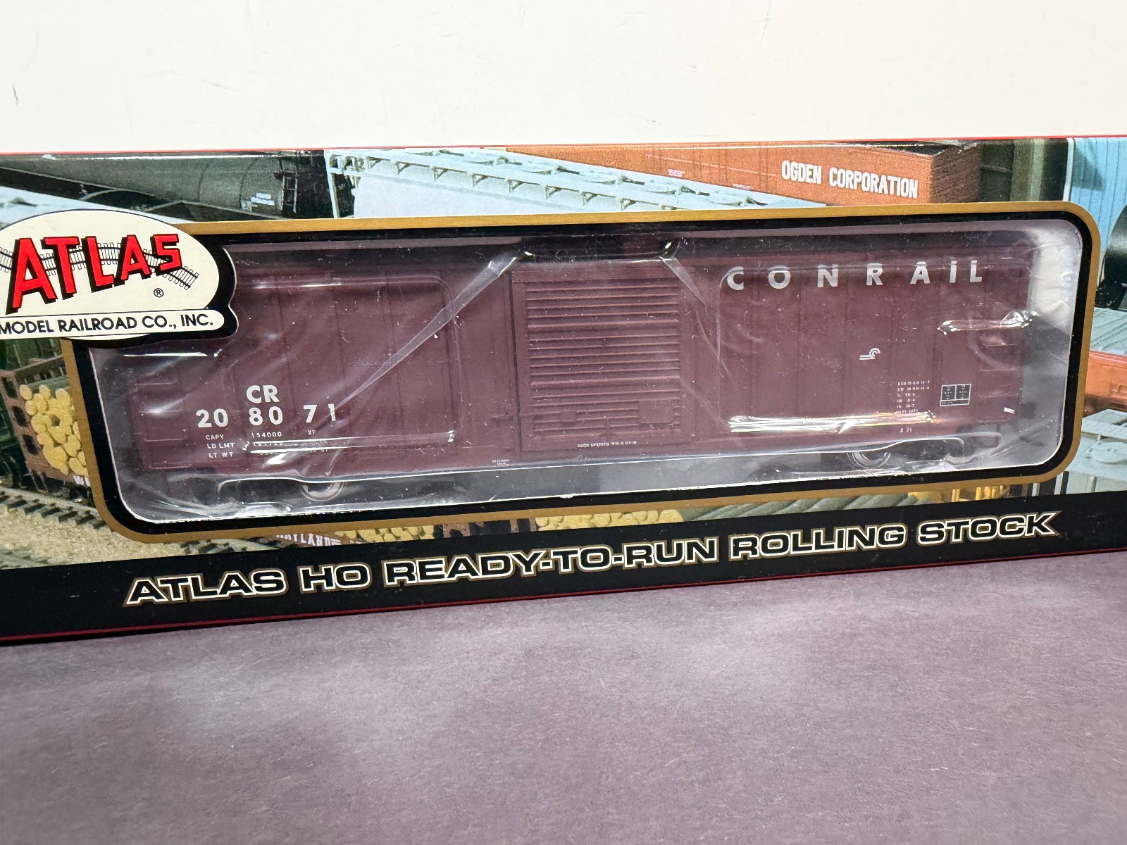Atlas HO Scale Train 1364-2 Precision Design Box Car CONRAIL CR 208071