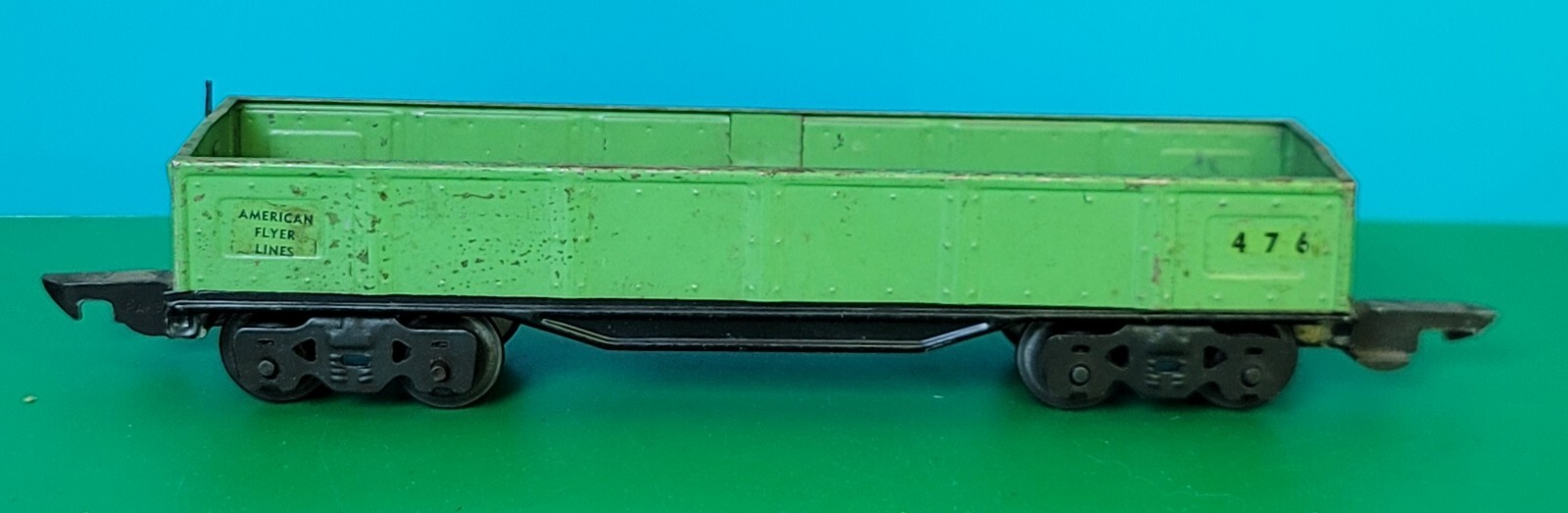 Vintage Pre-War American Flyer O Gauge #476 Gondola Car Green