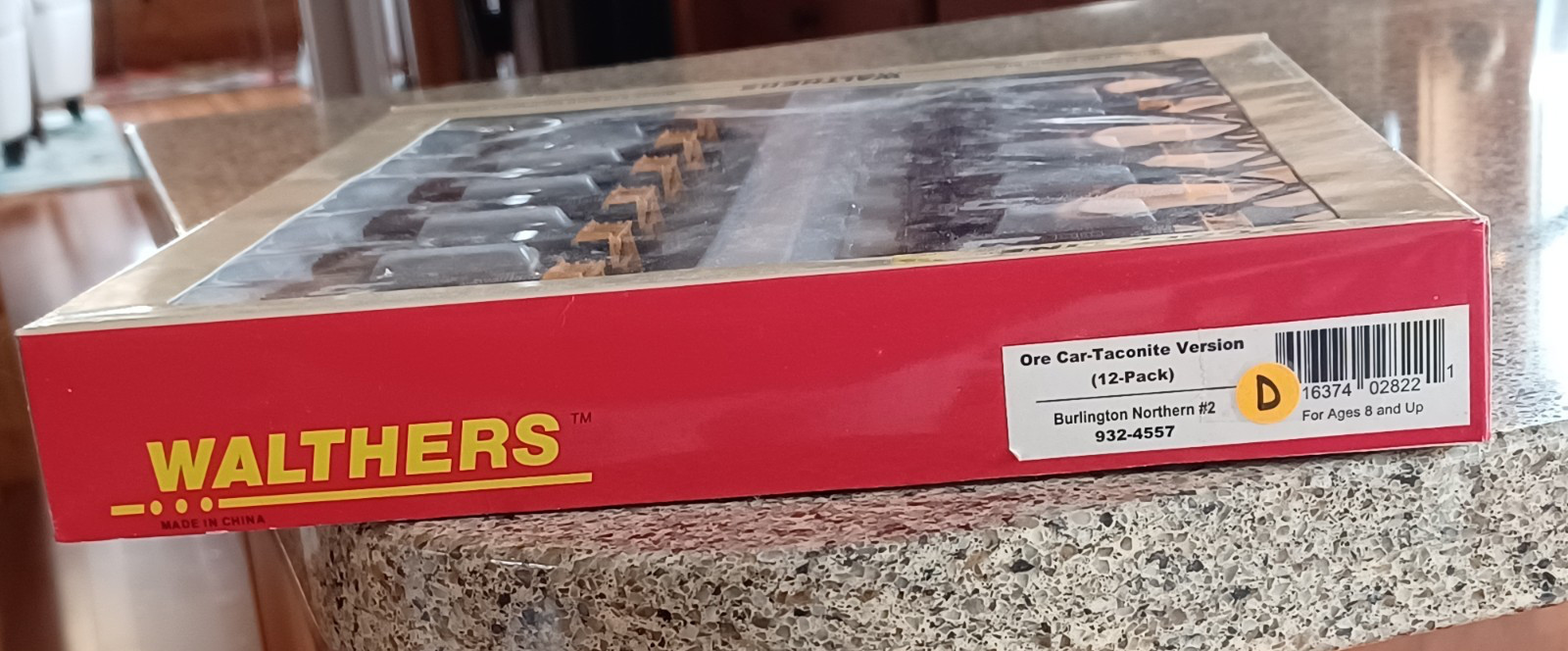WALTHERS-GOLD LINE-HO-ORE CAR-TACONITE VERSION-12PK-BURLINGTON NORTHERN #2