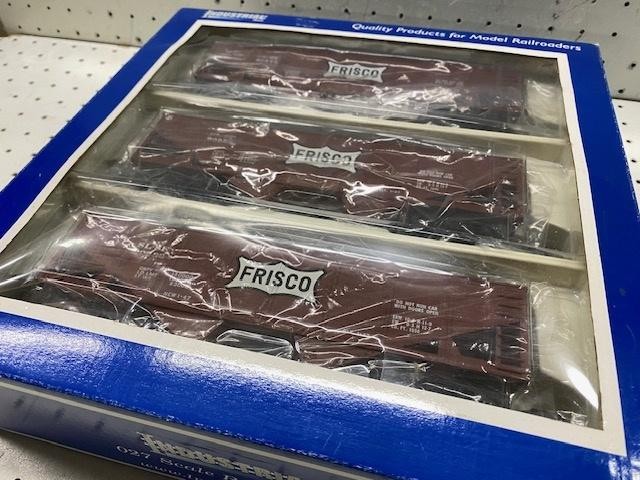 Vintage Industrial Rail FRISCO 027 Ore Hopper Cars Rolling Stock 3 Pack New
