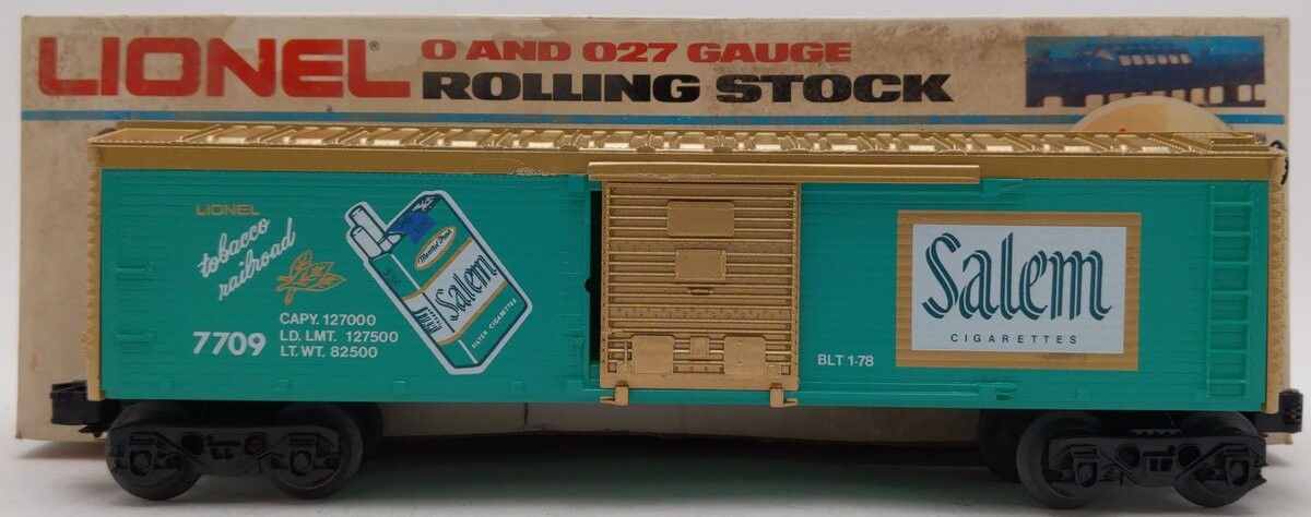 Lionel 6-7709 O Gauge Salem Billboard Refrigerator Car EX/Box