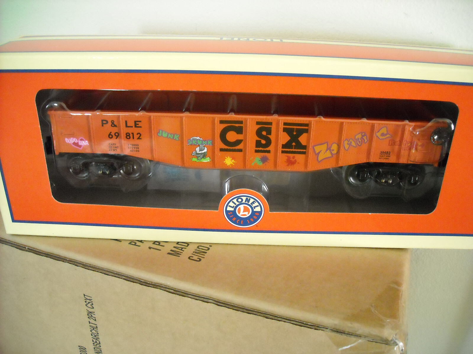 LIONEL #39483 CSX PL&E Gondola