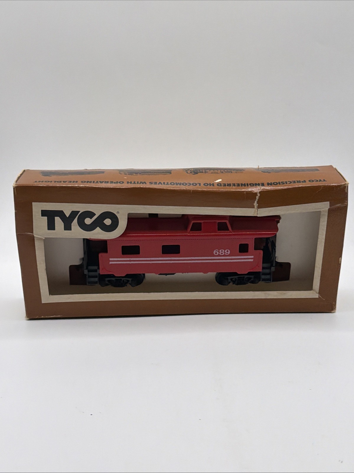 Vintage TYCO HO Scale Red Caboose 689 Made in Hong Kong