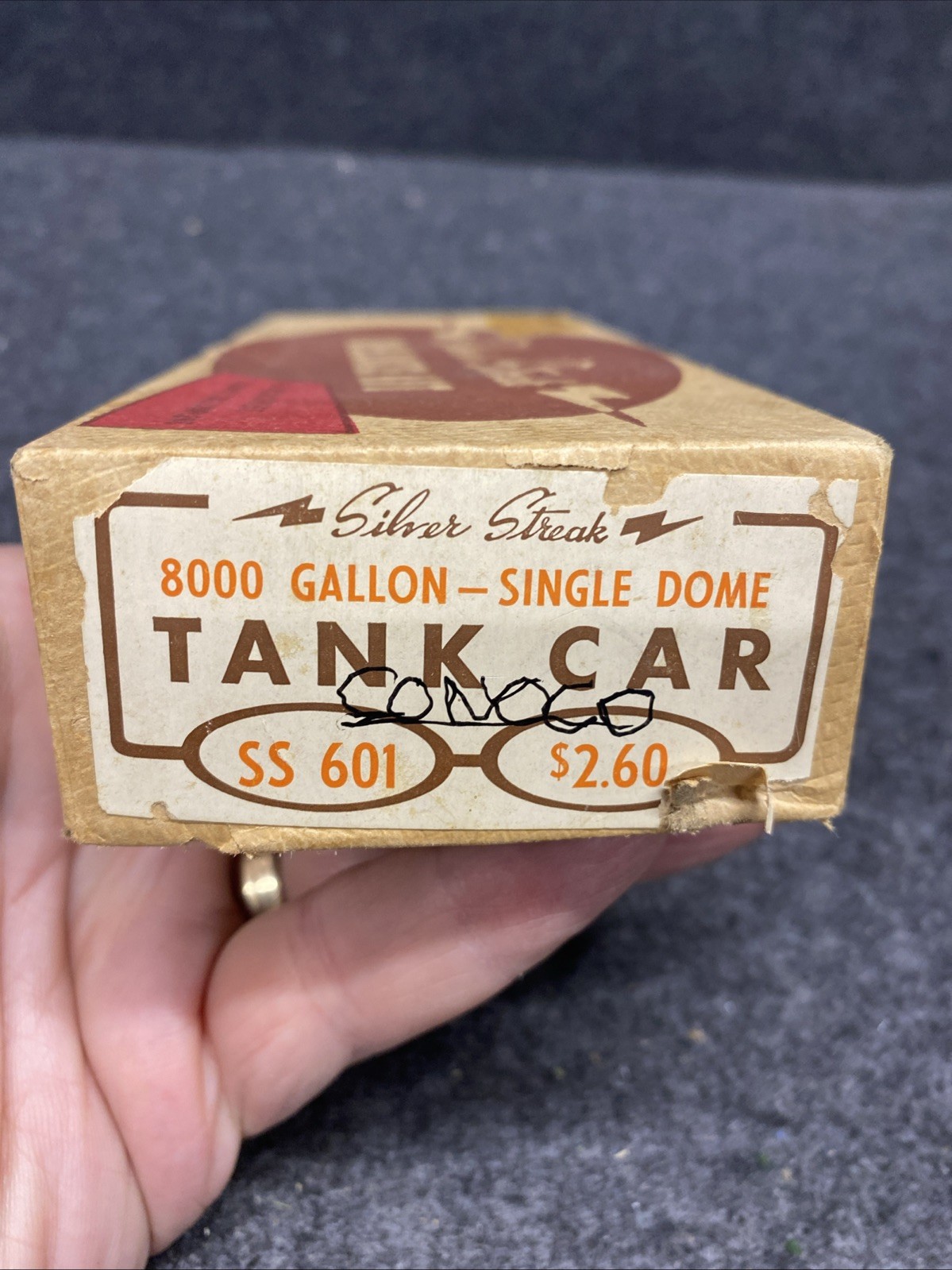 Silver Streak SS201 Tank Car Kit CONOCO, Wood & Diecast, NOS 1949 (SS051126-13)