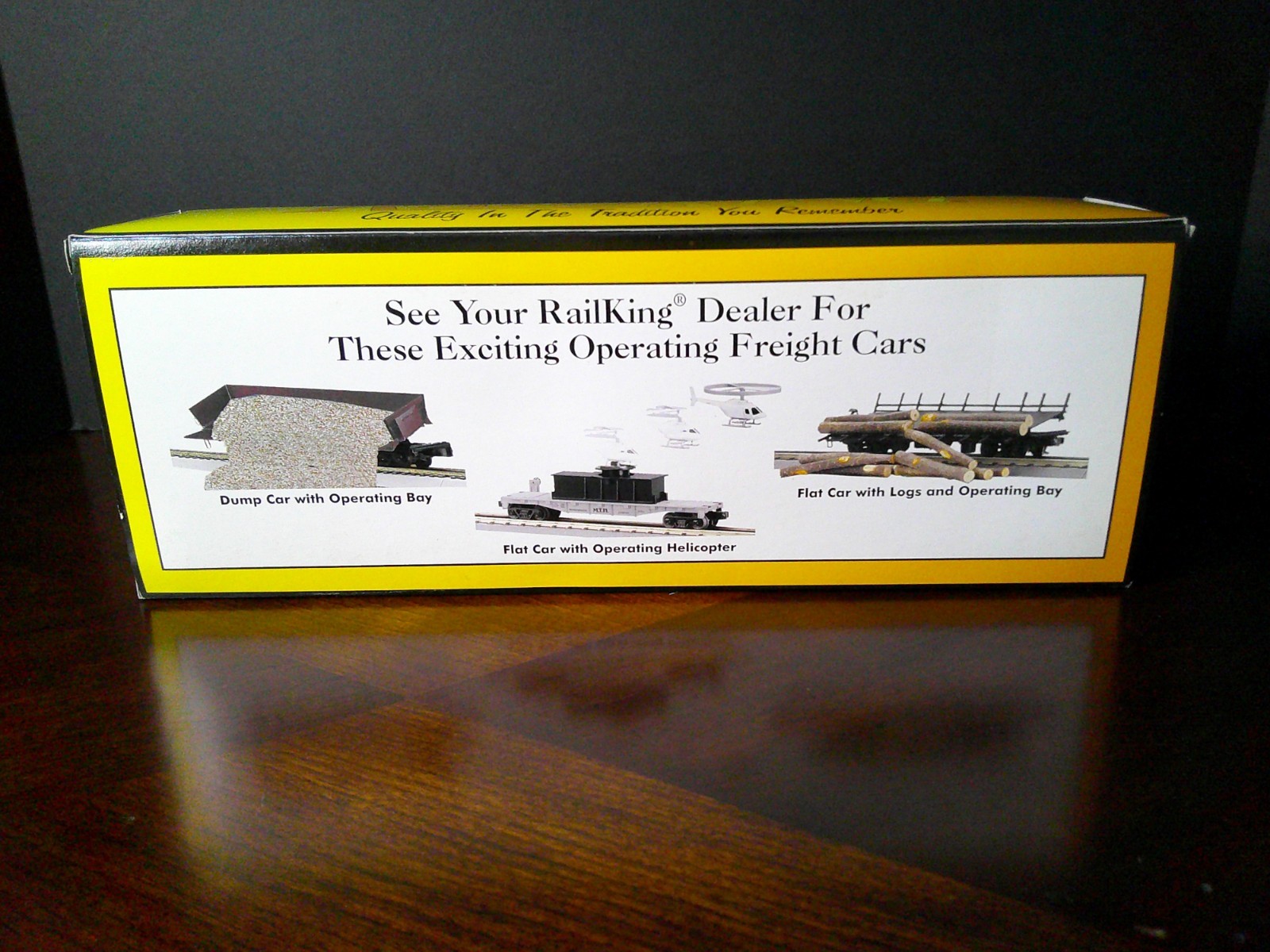 Rail King #30-7924 Northern Pacific Dump Car w/ Operating Bay, NIB, Elec Trains