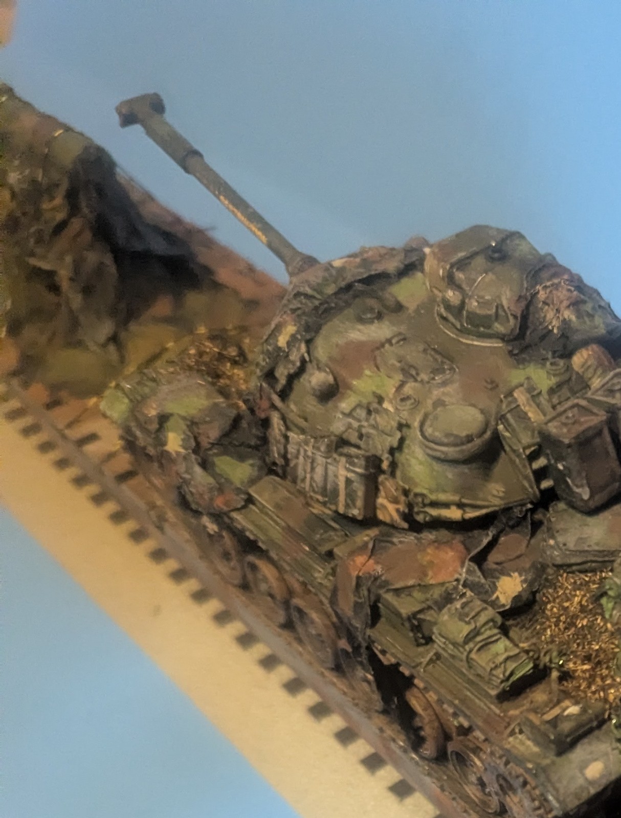 trains tanks and plane .US Marine Corps Tank On A Flatbed Train,O gauge 1:48