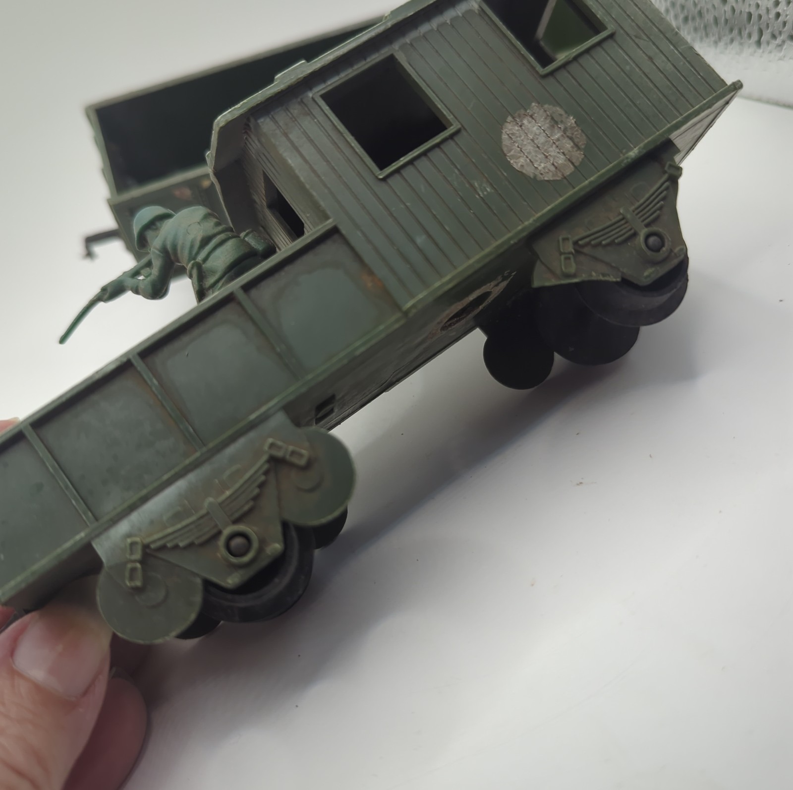 Vintage US Army Military Train parts . 2 pieces for parts or repair 6 x 2
