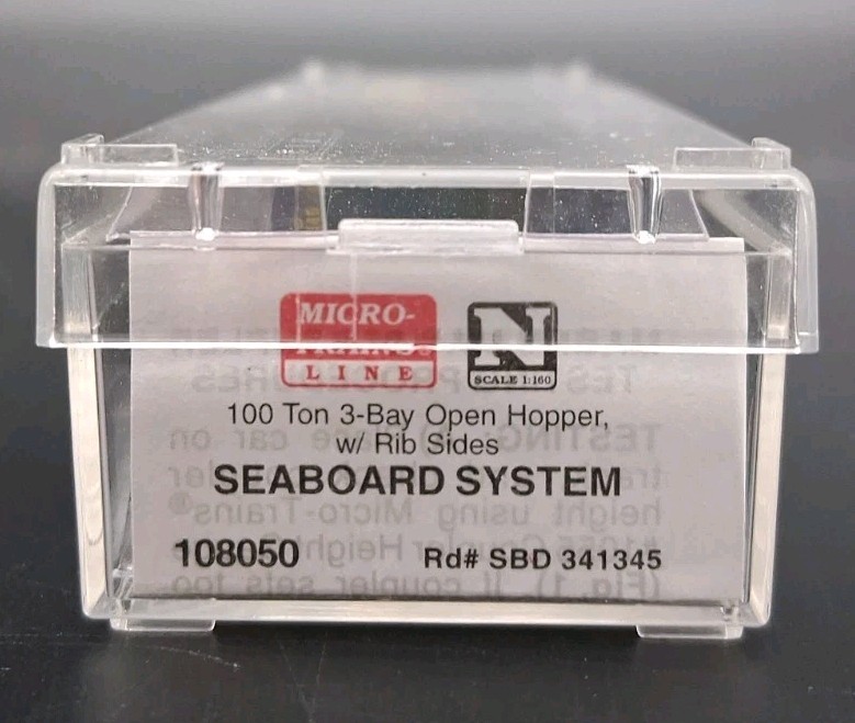 108050 Micro Trains Seaboard System Hopper #341345 N Gauge