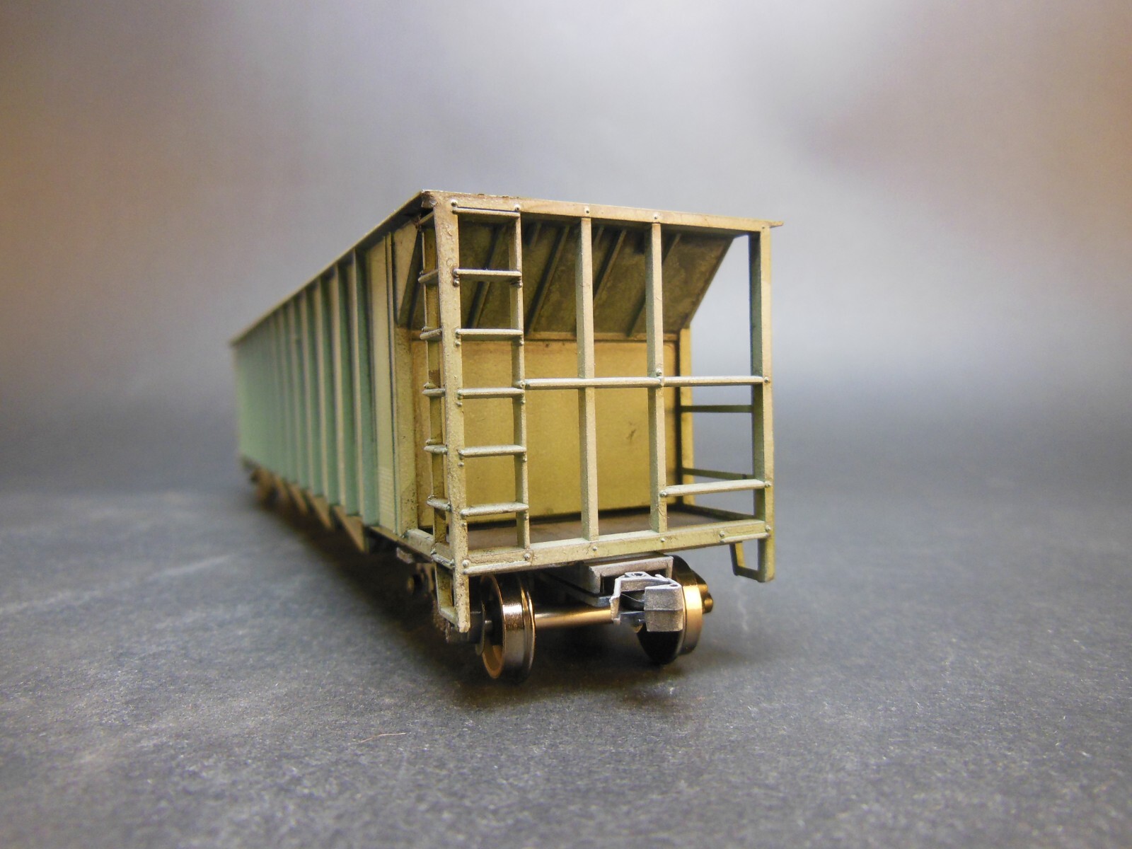 HO SCALE CUSTOM WEATHERED SMEX 7901 ORTNER 5-BAY RAPID DISCHARGE HOPPER