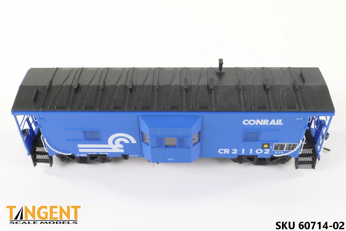 Tangent Scale Models ICC Erie Conrail Bay Window Caboose 1981 + 60714 N7D