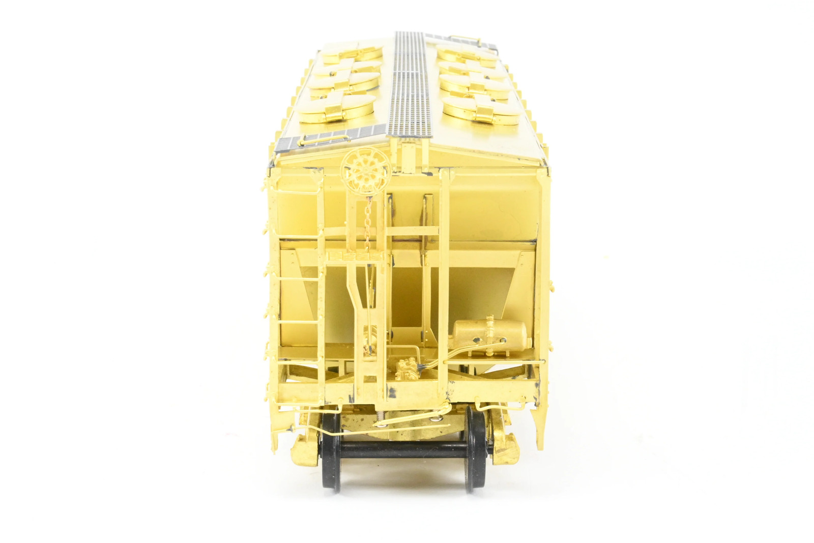 O Pecos River Brass ACF 34′ Covered Hopper Closed Sides/Round Hatches Rebuilt