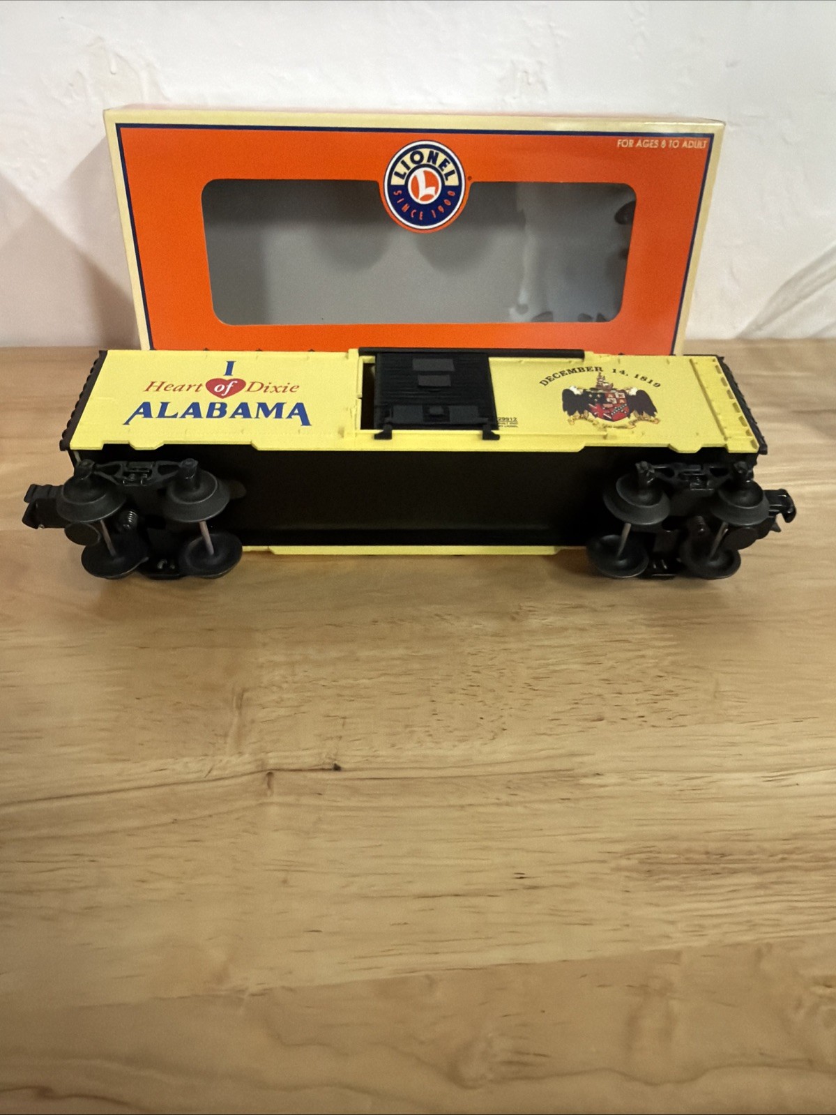 Lionel 6-29912 O Gauge “I Love Alabama” Boxcar LN In Box