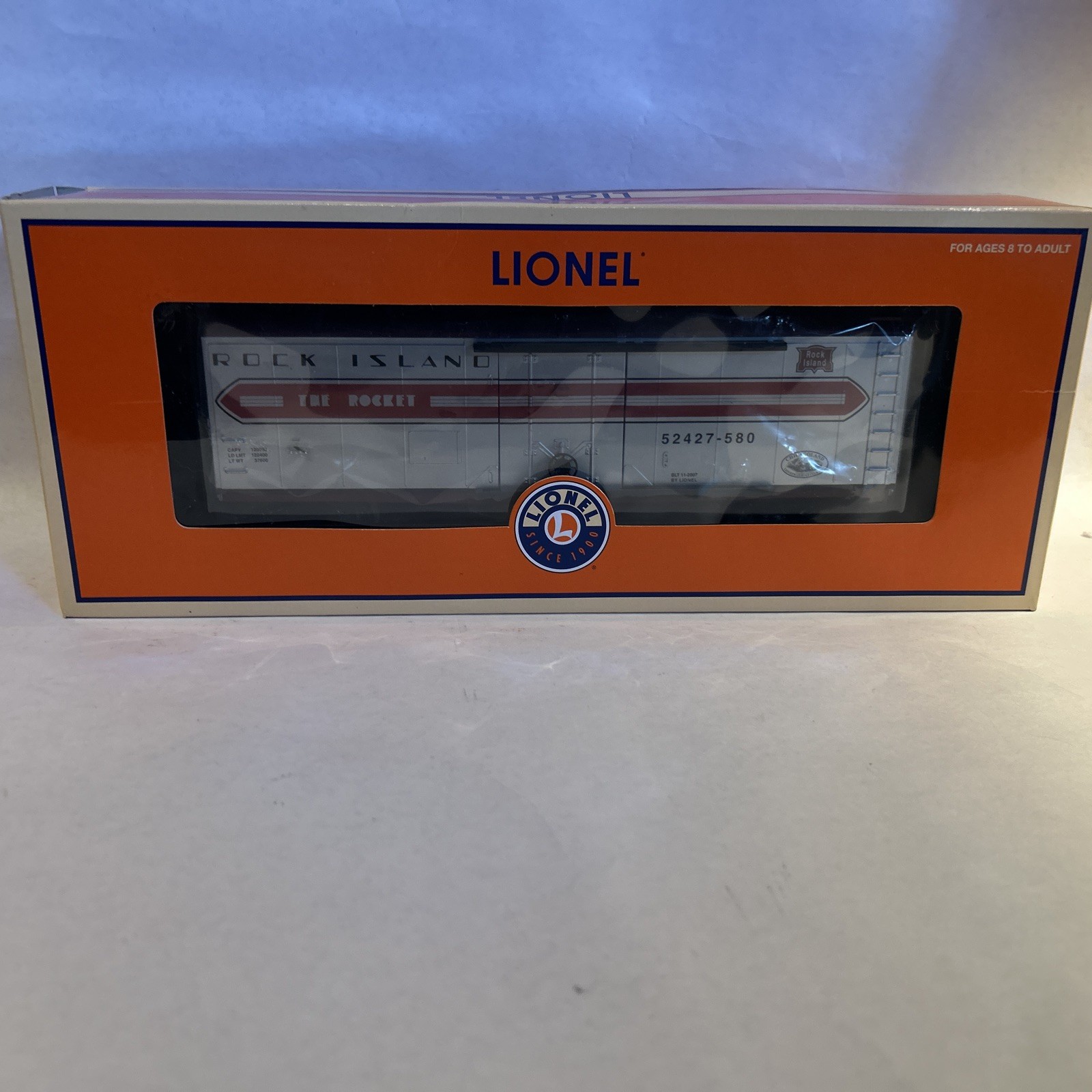 LIONEL 6-52427-580 CLRCC Rock Island Boxcar – O Gauge – 2007 – NIB