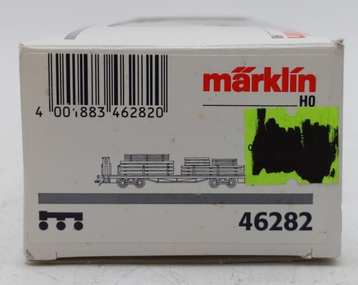 Marklin 46282 Royal Bavarian State Railways Flatcar w/ Load LN/Box