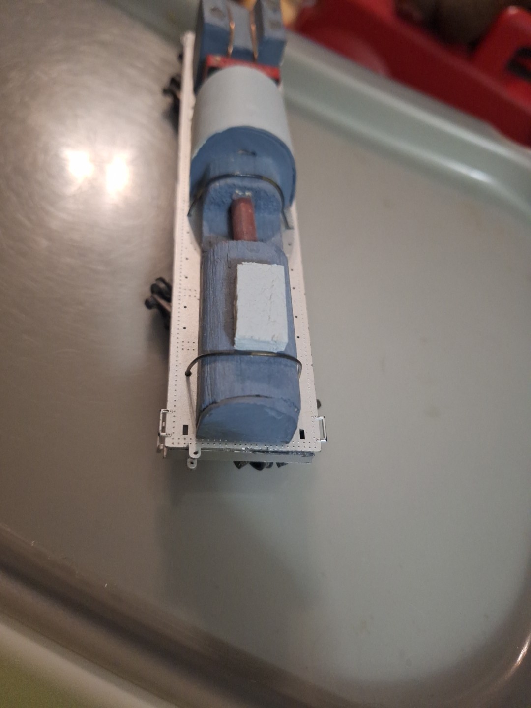 Unknown HO Westinghouse 8 Axle Train Car.