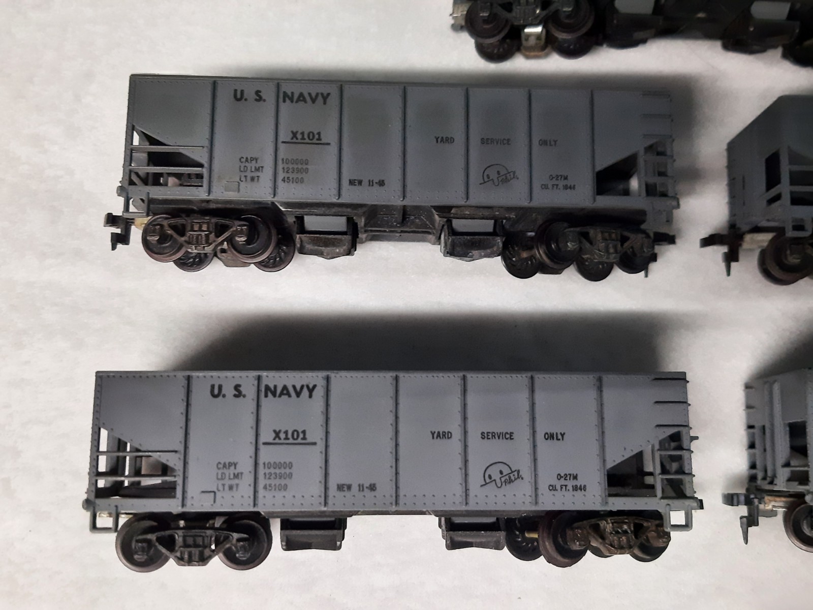 Mantua Tyco HO Operating Hoppers US Navy Used Broken Step Couplers Lot Of 5